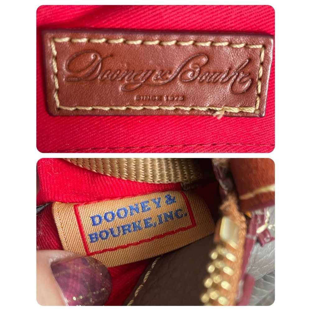 Dooney & Bourke Gray Satchel with Brown Trim - Picture 9 of 16